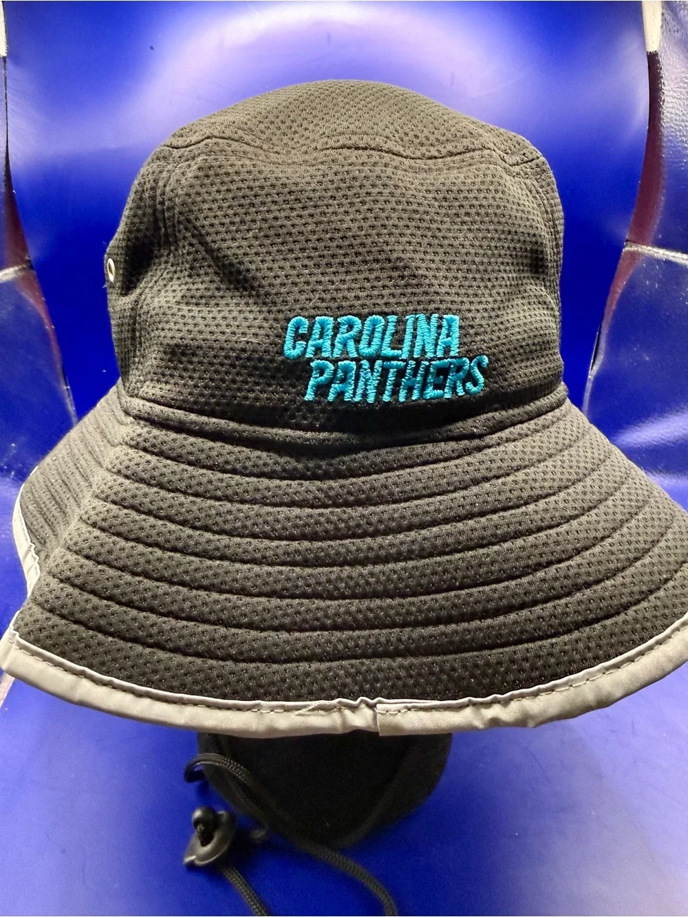 New Era NFL Carolina Panthers Black Bucket Hat OSFM Training Camp 2023